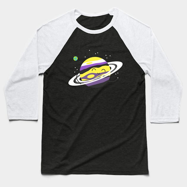 In The Non Binary Orbit Baseball T-Shirt by Plan8